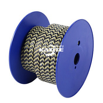 Grafita PTFE kaj Aramid-Fibro en Zebra Braided Packing